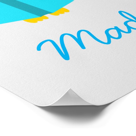 可愛読いフクロウ ポスター (角)