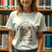 可愛読い猫の本おもしろいの読ことわざ Tシャツ