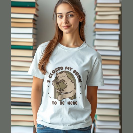 可愛読い猫の本おもしろいの読ことわざ Tシャツ