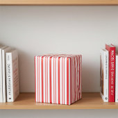 可愛赤と白いキャンディストライプのー ラッピングペーパーシート