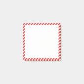 可愛赤と白いストライプの ポストイット (正面)