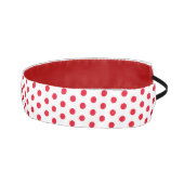 可愛赤と白らしい水玉 アスレチックヘッドバンド (右)