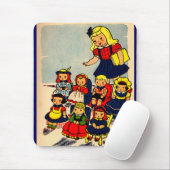 可愛遊い小さな女の子の学校 マウスパッド (マウス)