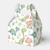 可愛遊い恐竜子供の誕生日 フェイバーボックス (裏面サイド)