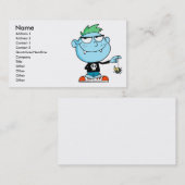 可愛間抜けいおもしろいバンパイア 名刺 (正面/裏面)