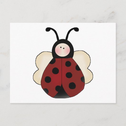 可愛間抜けいラディバグ漫画 ポストカード (正面)