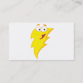 可愛間抜けい漫画稲妻ボルトキャラクター 名刺 (裏面)