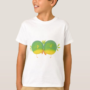 可愛間抜けい漫画鳥 Tシャツ