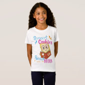可愛頭が切れるいCookie読ブック Tシャツ (正面フル)