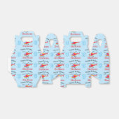 可愛飛んでいるいヘリコプター誕生日名&年齢 フェイバーボックス (折り畳みなし)