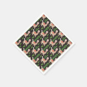 可愛飾いラマ模様 スタンダードカクテルナプキン (角)