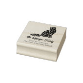 可愛飾い猫ファミリー差出人住所 ラバースタンプ (スタンプ)