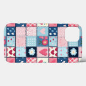 可愛魅力的いパッチワークデザイン Case-Mate iPhoneケース (裏面 (横))