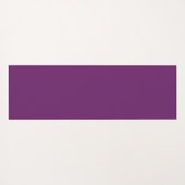 可愛鮮やかいパープルカラーデザイン名前をカスタムする ヨガマット (裏面(横))