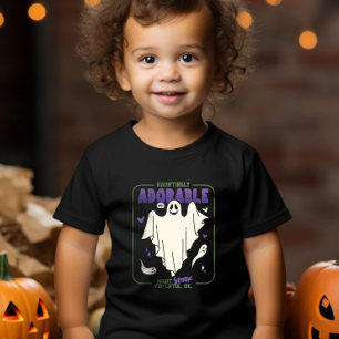 可憐で面白いハロウィーン幽霊ことわざ トドラーTシャツ