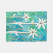 可憐なデイジーI フリースブランケット (正面(横))