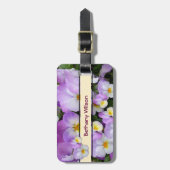 可憐なビオラの~の荷物のラベル ラゲッジタグ (正面縦)