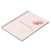 可憐なピンクの花 ノートブック (左側)