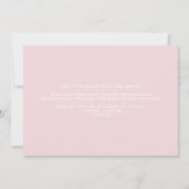 可憐な水彩画花フレームの誕生の発表 案内状 (裏面)