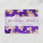 可憐な紫色によっては名刺が開花します 名刺 (裏面)