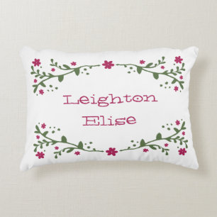 可憐な花模様のパーソナライズで装飾的な枕 アクセントクッション