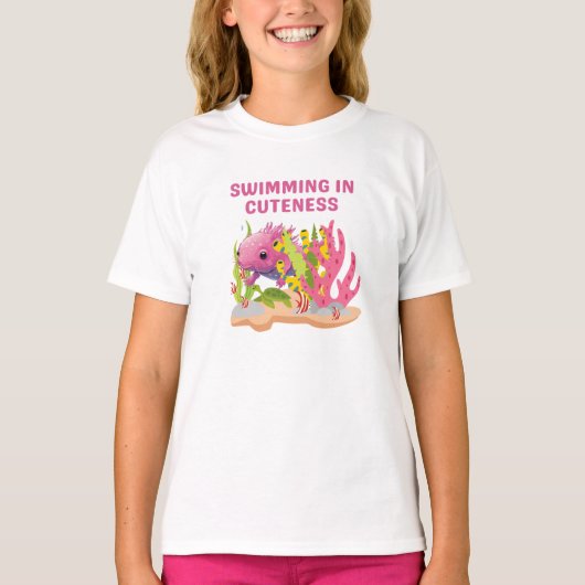 可憐に泳ぐ Tシャツ (正面)