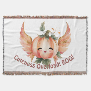 可憐オーバーロードBOO。かわいいハロウィンカボチャ スローブランケット