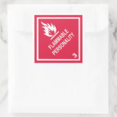 可燃性の性格 スクエアシール (バッグ)