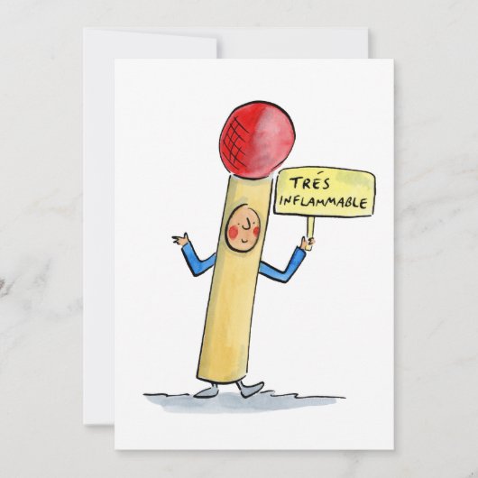 可燃性の 招待状 (正面)