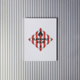 可燃性ソリッド4ラベル シール