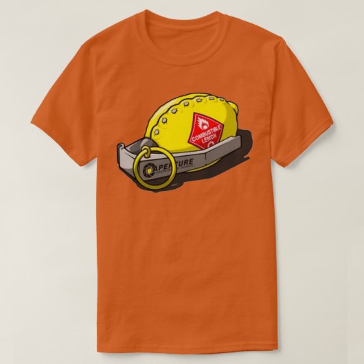 可燃性レモン Tシャツ (デザイン正面)