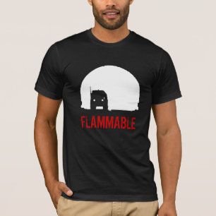 可燃性決闘のトラックのTシャツ-カスタマイズ可能 Tシャツ