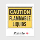 可燃性液体に注意する シール (シート)