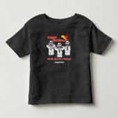 可笑しな幼児 シチリア風諺 マフィアキャラ トドラーTシャツ (正面)