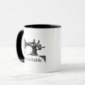 可縫性ヴィンテージ裁縫マシンマグ マグカップ (正面左)