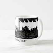 可聴周波エンジニア- "ない技術問題" コーヒーマグカップ (正面右)