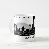 可聴周波エンジニア- "ない技術問題" コーヒーマグカップ (正面左)