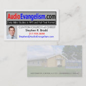 可聴周波福音の伝道の名刺 名刺 (正面/裏面)