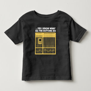 可聴周波音響技師-音楽DJのターンテーブル トドラーTシャツ