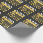 可聴周波音響技師-音楽DJのターンテーブル ラッピングペーパー (角)