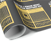 可聴周波音響技師-音楽DJのターンテーブル ラッピングペーパー (ロールコーナー)