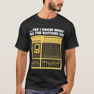 可聴周波音響技師-音楽DJのターンテーブル Tシャツ