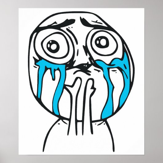 可聴性過負荷可愛い怒り顔ミーム ポスター (正面)