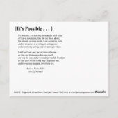 可能です ポストカード (裏面)