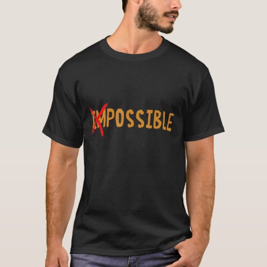 可能なことわざ引用文 Tシャツ (正面)