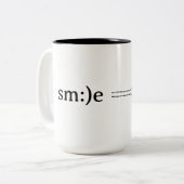 可能なスマイル ツートーンマグカップ (正面左)