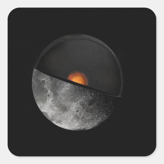 可能な内核を示すアーティストの概念 スクエアシール (正面)