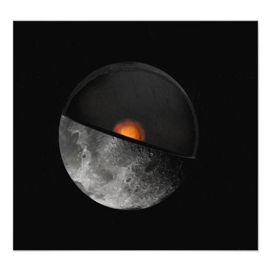 可能な内核を示すアーティストの概念 フォトプリント            (正面)