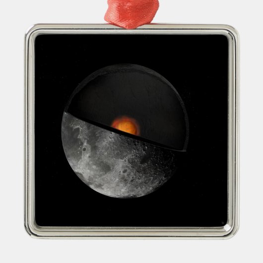 可能な内核を示すアーティストの概念 メタルオーナメント (正面)