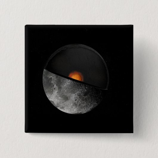 可能な内核を示すアーティストの概念 缶バッジ (正面)